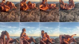 Princess Polly – Threesome On The Beach With Troy Francisco