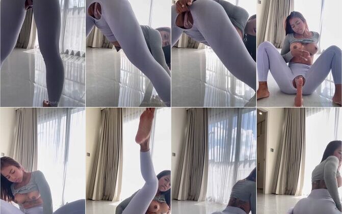 Lily Brown Rides Her Dildo After Yoga