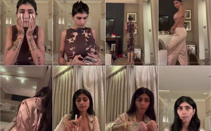 Mia Khalifa Full Nude Getting Ready For Bed