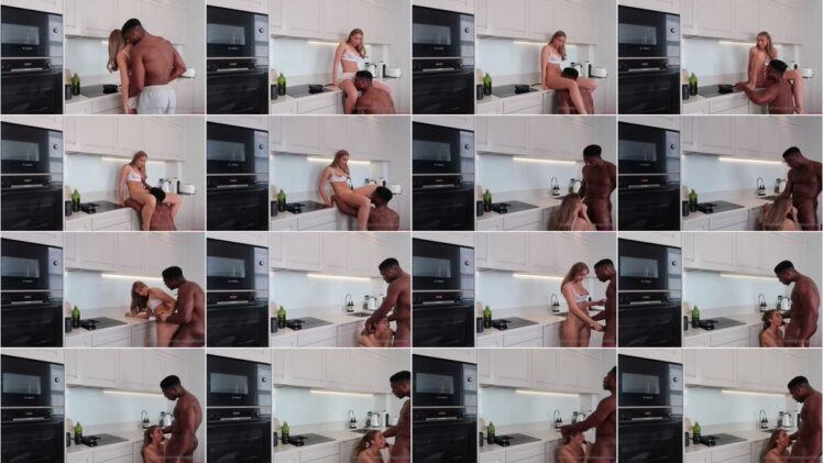 Lillian Phillips BBC Sextape In Kitchen Counter
