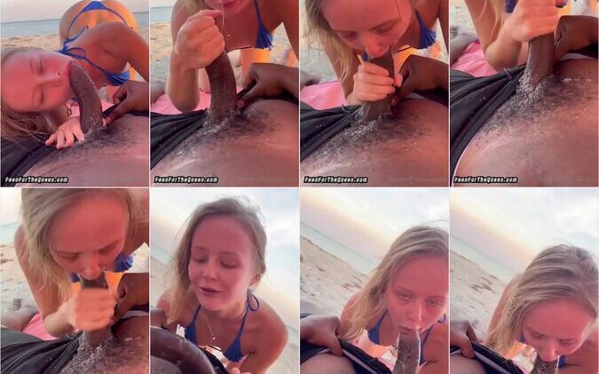 Natalia Queen POV BBC Face Fucking In Public Beach