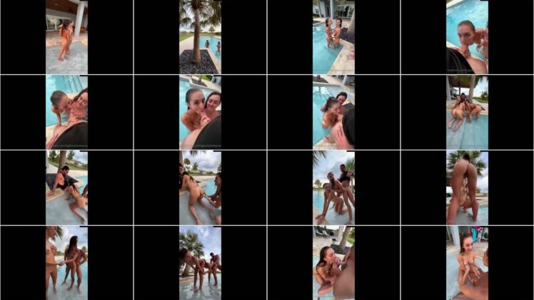 Bryce Adams Pool Threesome Sextape Video