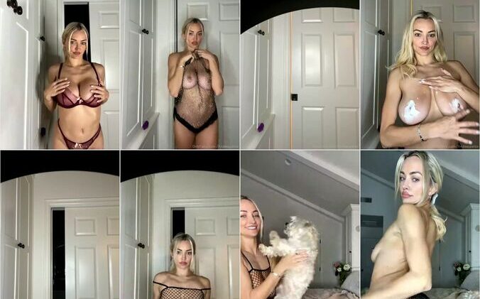 Lindsey Pelas Fishnet Boobs Livestream Video