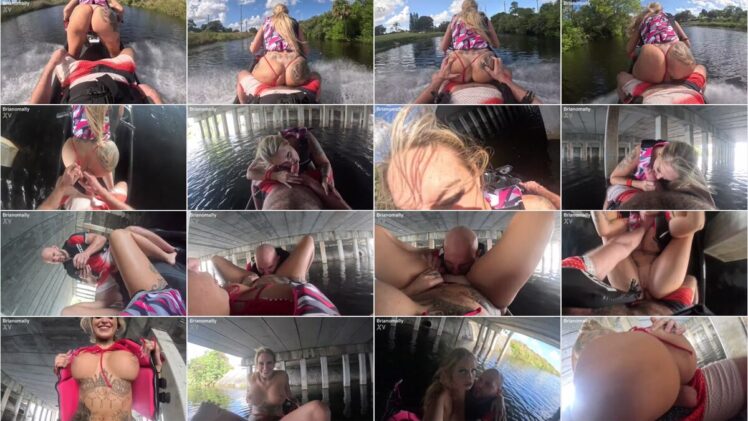 Stephanie Love Takes Big Dick Pounding on Top of a Jet Ski Outside