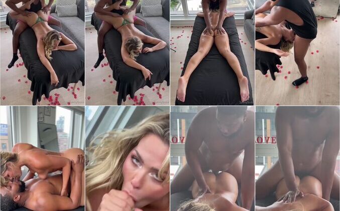 Serenity Cox Blonde Milf Fucks Two Cocks